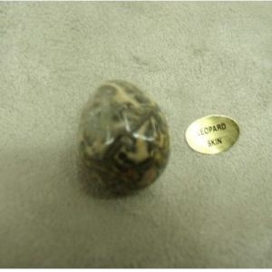 PIERRE MOTIF OEUF PM- LEOPARD SKIN ,HAUTEUR : 2,5 cm / LARGEUR : 1,7 cm
