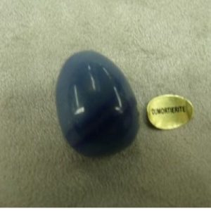PIERRE MOTIF OEUF PM- DUMORTERITE ,HAUTEUR : 2,5 cm / LARGEUR : 1,7 cm