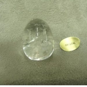 PIERRE MOTIF OEUF PM- CRYSTAL,HAUTEUR : 2,5 cm / LARGEUR : 1,7 cm