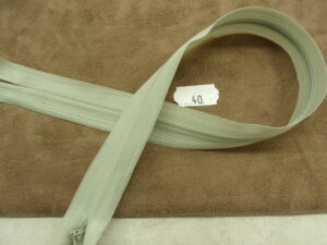 FERMETURE INVISIBLE- 40 cm- GRIS PERLE