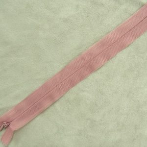 FERMETURE INVISIBLE-22cm-BOIS DE ROSE- NON SÉPARABLE