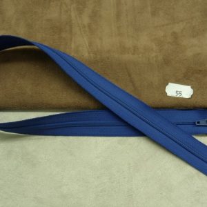 FERMETURE A GLISSERE- 55 cm- BLEU ROI