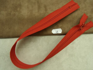 FERMETURE A GLISSERE-45 cm- ROUGE