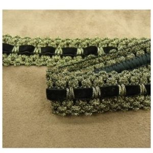 Ruban Tissé Sur Base Velours Noir 25 mm
