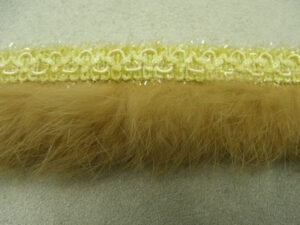 RUBAN MARABOUT-3 cm- JAUNE