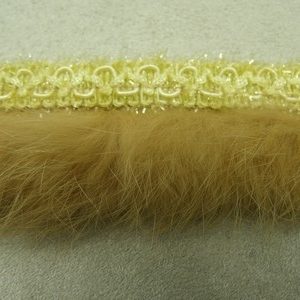 RUBAN MARABOUT-3 cm- JAUNE