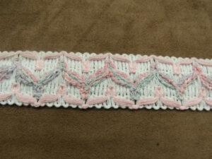 RUBAN FANTAISIE- 3 cm- - ROSE MULTICOLORE