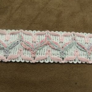 RUBAN FANTAISIE- 3 cm- - ROSE MULTICOLORE