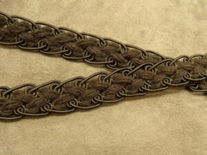 RUBAN FANTAISIE- 2 cm- MARRON