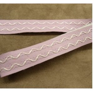 Ruban Simili Cuir Skai Parme 20 mm