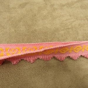 RUBAN AMEUBLEMENT-2 cm- ROSE & ORANGE
