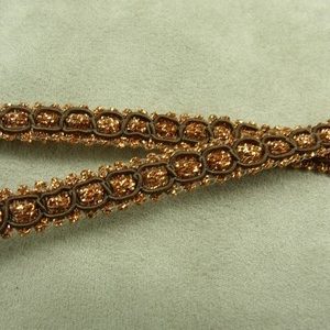 RUBAN FANTAISIE-1 cm- cuivré