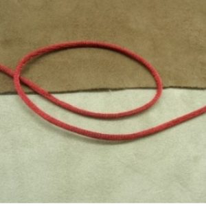 LOT DE 3 METRES RUBAN QUEUE DE RAT ROUGE LEGEREMENT SATINE 2.5 mm