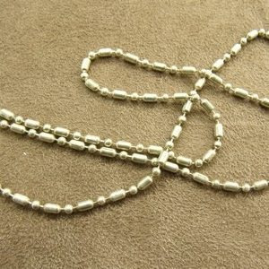 CHAINE METAL - 2 mm - ARGENT