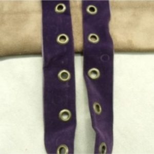 RUBAN BIAIS ŒILLET DAIM VIOLET 25 mm