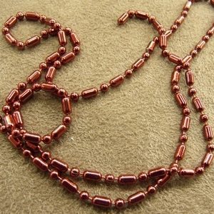 CHAINE METAL - 2 mm - ROUGE