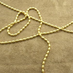CHAINE METAL - 2 mm - OR