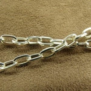 CHAINE METAL- 8mm /5mm - ARGENT