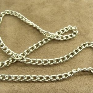CHAINE METAL - 7 mm /5 mm - ARGENT