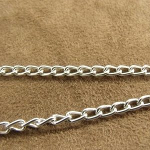 CHAÎNE MÉTAL- 6mm / 4mm - ARGENT