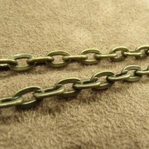 CHAINE METAL- 8mm /4mm - BRONZE