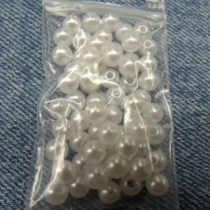 PERLES ACRYLIQUE blanc nacré - 0