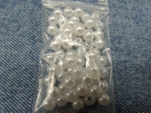 PERLES ACRYLIQUE blanc nacré - 0