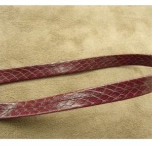Ruban Simili Cuir / Skai Bordeaux 5 mm