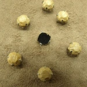 LOT DE 25 strass mat beige 0.7 cm