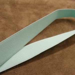 RUBAN ELASTIQUE POLYESTER &LATEX BLEU TURQUOISE 17 mm