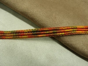 RUBAN FANTAISIE 8 mm- ORANGE MULTICOLORE