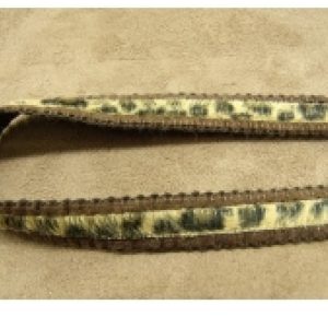 DENTELLE FANTAISIE sur fond marron 1,5 cm