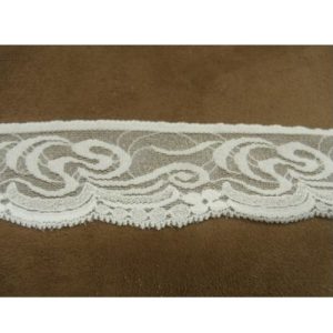 DENTELLE DE CALAIS STRETCH blanche 5 cm
