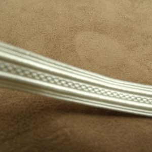 ruban fantaisie réversible blanc