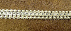 ruban demi perle plate