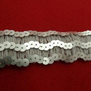 Ruban Avec Sequin Argent 30 mm