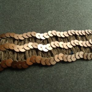Ruban Avec Sequin Marron 30 mm