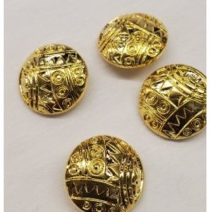 bouton acrylique or 25 mm VENDU PAR LOT DE 6