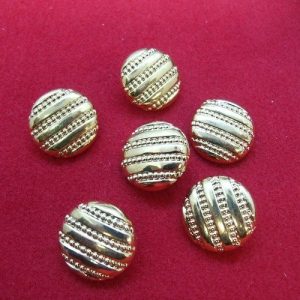 bouton acrylique or,21mm, vendu par 6