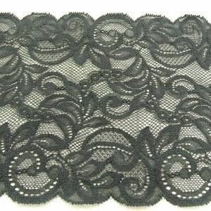 DENTELLE DE CALAIS- 15 cm- noire