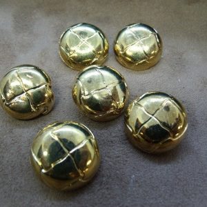 bouton acrylique or,21 mm,vendu par 6