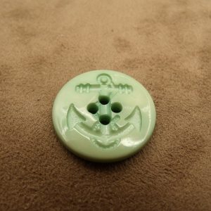 BOUTON ACRYLIQUE ANCRE MARINE vert