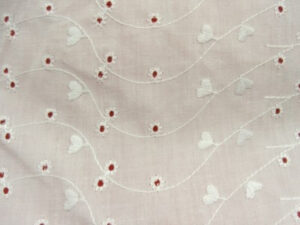 TISSUS BRODERIE- 150 cm- BLANC