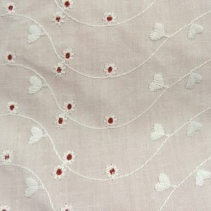 TISSUS BRODERIE- 150 cm- BLANC