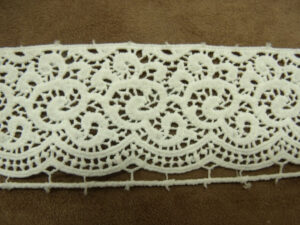 dentelle de calais blanc cassée 4.5 cm
