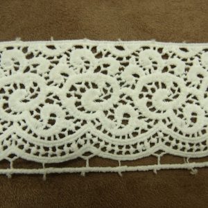 dentelle de calais blanc cassée 4.5 cm