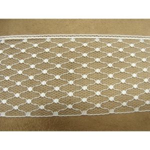 Dentelle de calais polyester plumetis 6 cm