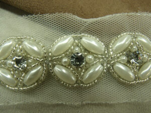 ruban perlé strass