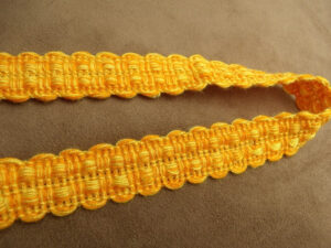 ruban fantaisie jaune / orange