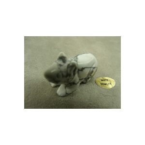 PIERRE MOTIF RAT -WHITE HOWLITE
